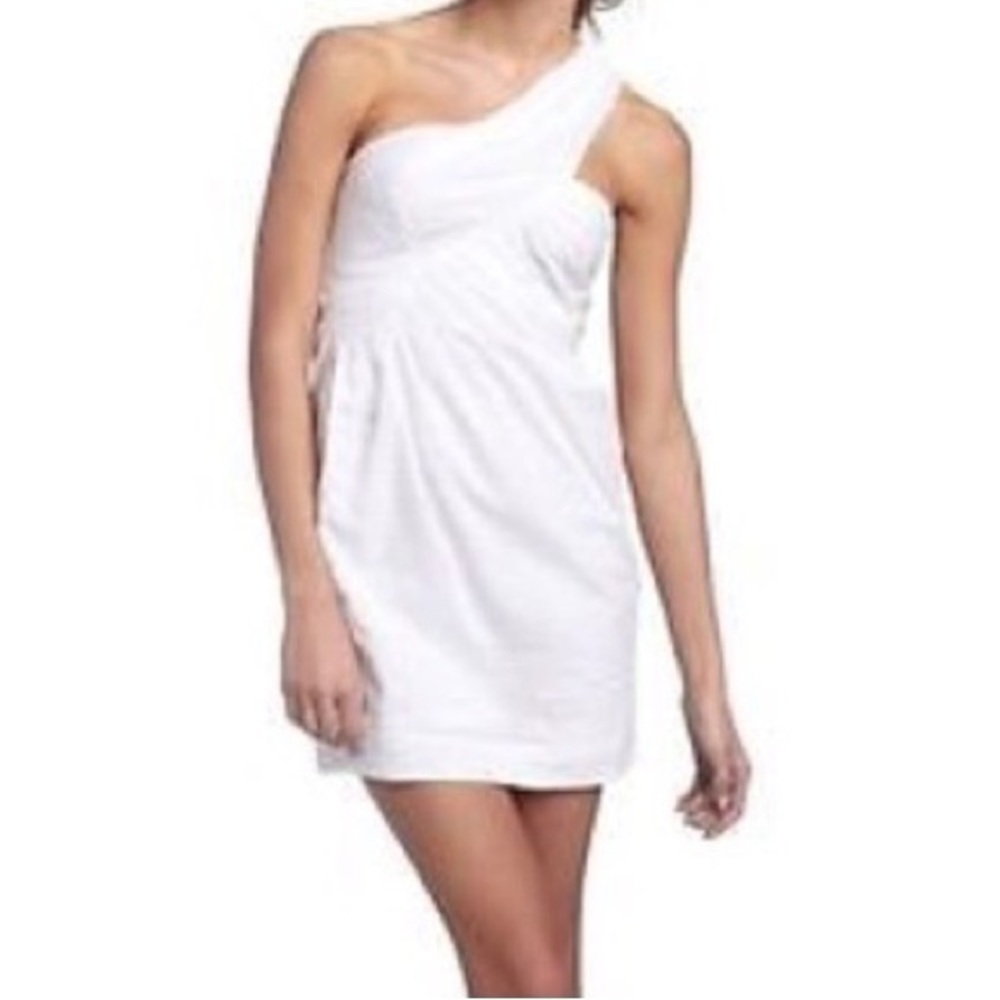 BCBG Generation white eyelet dress.
